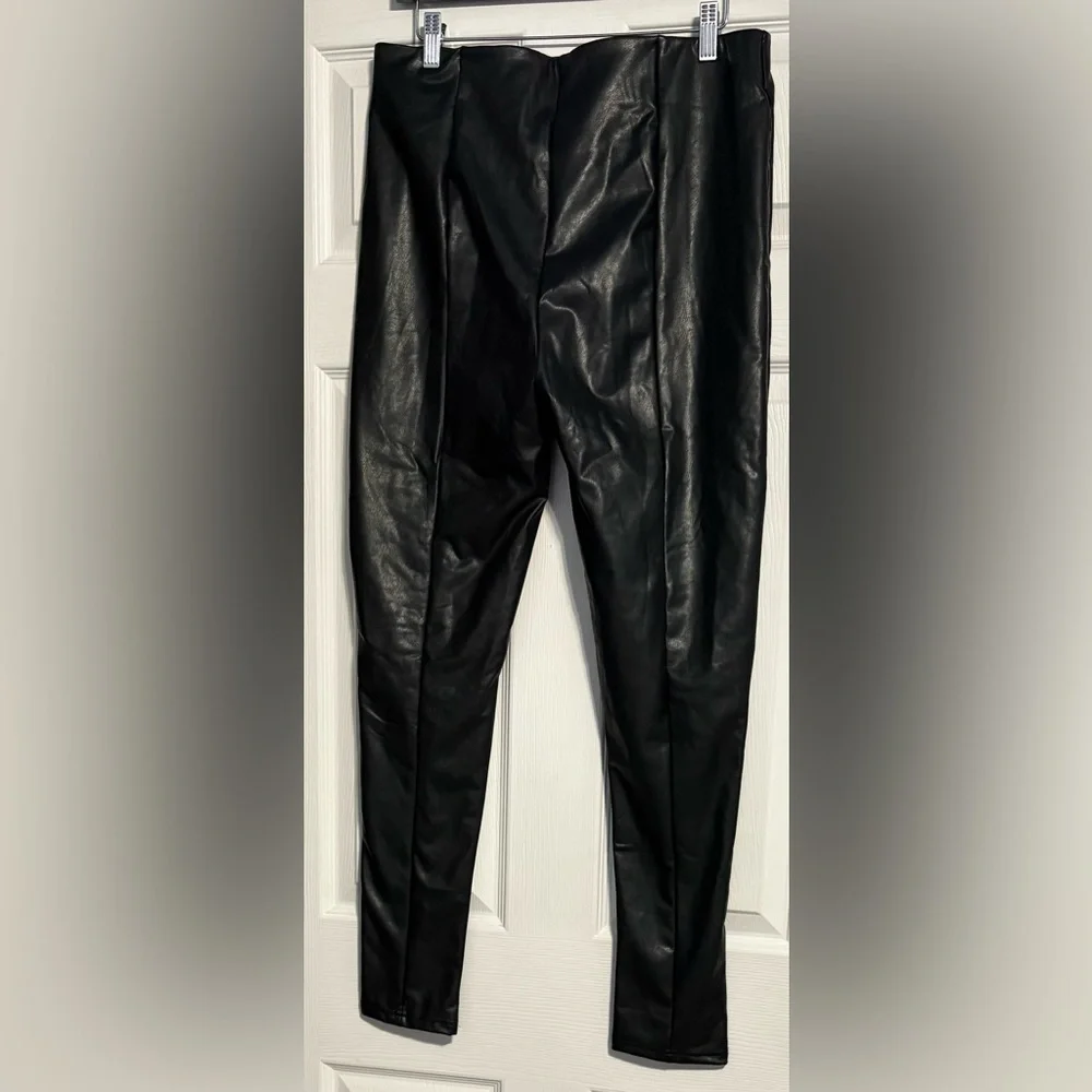 Sale! Fashion Nova Black Faux Leather Pants - Picture 5 of 5